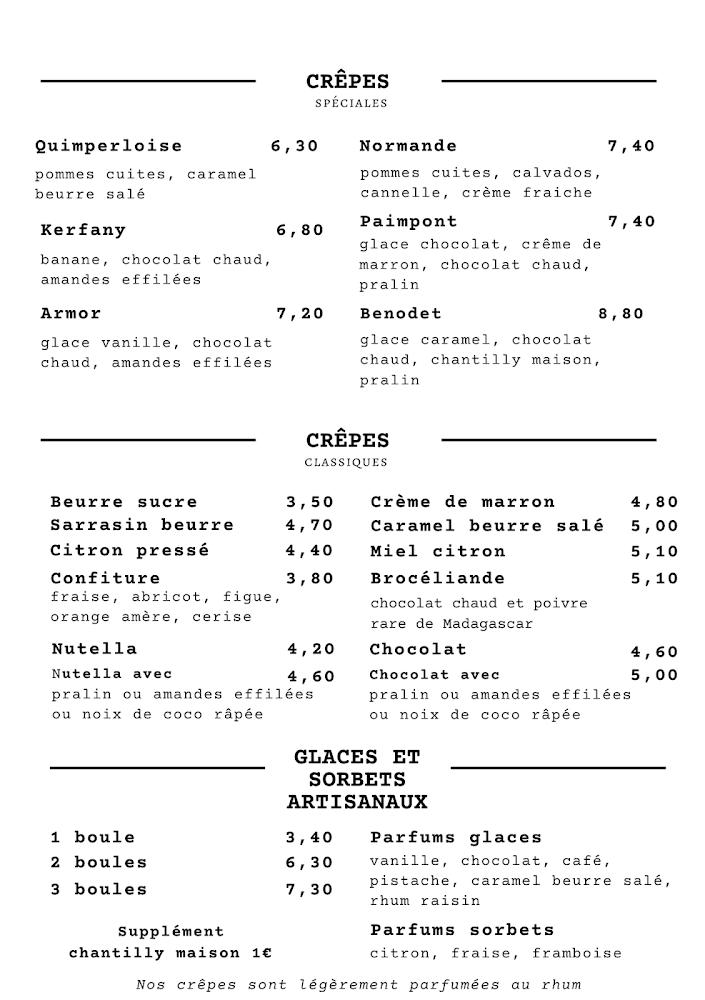 Chez Simone - Menu Image 1
