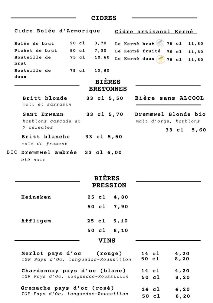 Chez Simone - Menu Image 2